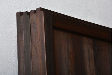 アンティーク　組子入りのダイヤガラス帯戸4枚セット(和風建具)