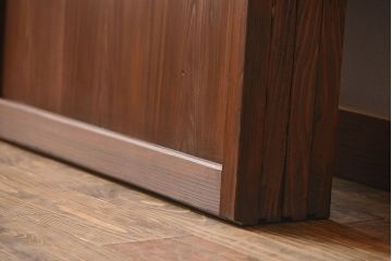 アンティーク　組子入りのダイヤガラス帯戸4枚セット(和風建具)