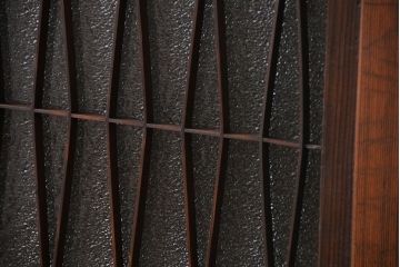 アンティーク　組子入りのダイヤガラス帯戸4枚セット(和風建具)