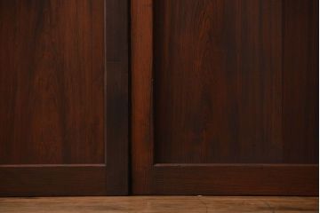 アンティーク　組子入りのダイヤガラス帯戸4枚セット(和風建具)