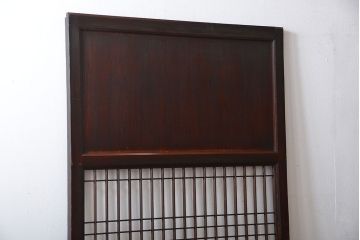 古民具・骨董　味のある障子帯戸(建具、引き戸)