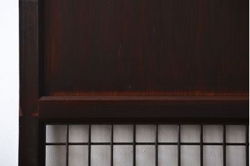 古民具・骨董　味のある障子帯戸(建具、引き戸)