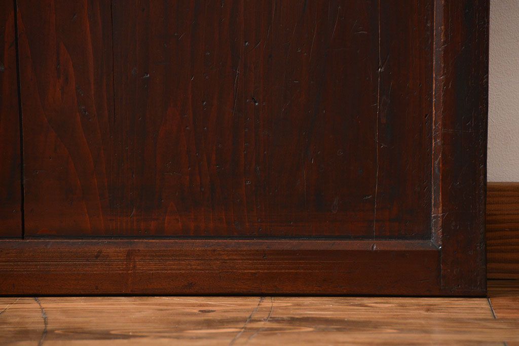 古民具・骨董　味のある障子帯戸(建具、引き戸)