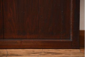 古民具・骨董　味のある障子帯戸(建具、引き戸)