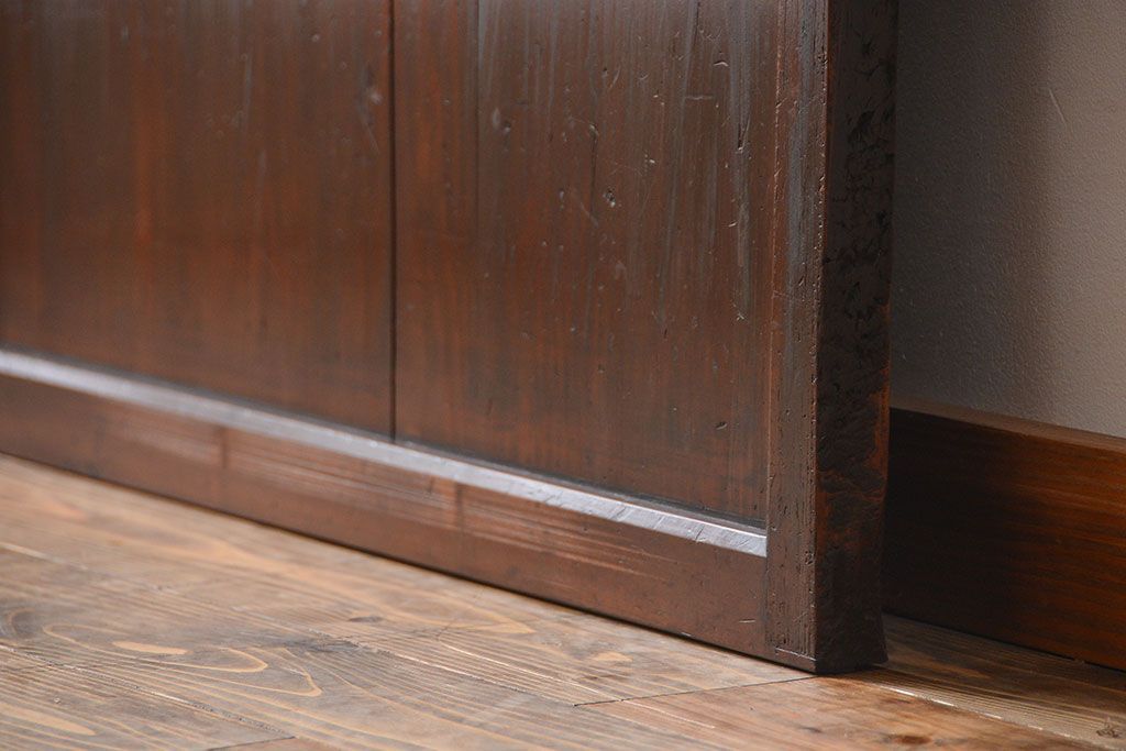 古民具・骨董　味のある障子帯戸(建具、引き戸)