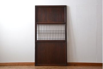 古民具・骨董　味のある障子帯戸(建具、引き戸)