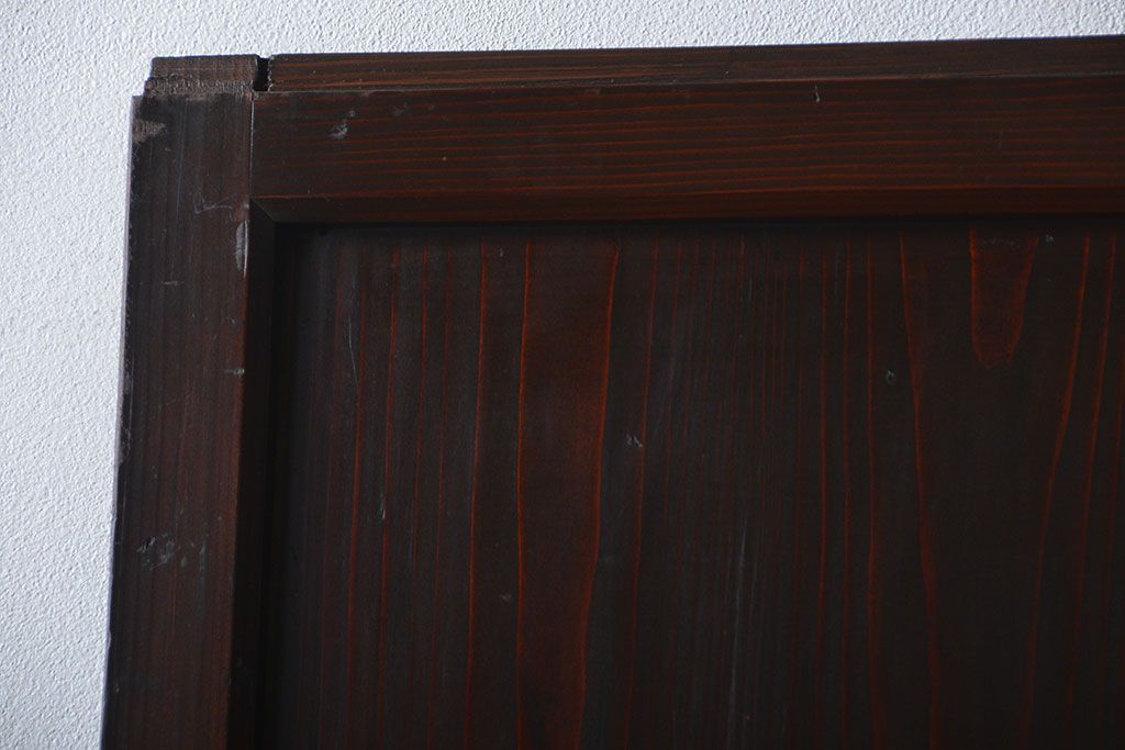 古民具・骨董　味のある障子帯戸(建具、引き戸)