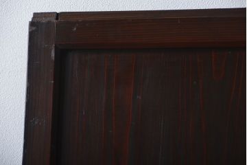 古民具・骨董　味のある障子帯戸(建具、引き戸)