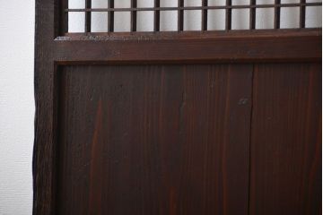 古民具・骨董　味のある障子帯戸(建具、引き戸)