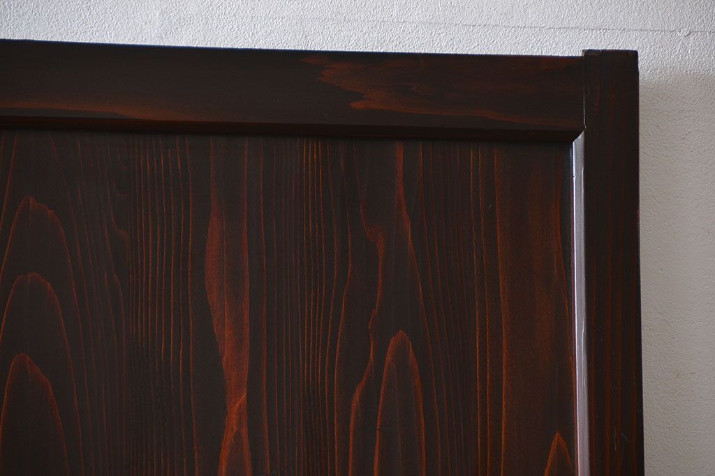 古民具・骨董　味のある障子帯戸2枚セット(建具、引き戸)