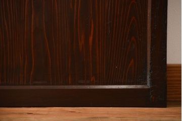 古民具・骨董　味のある障子帯戸2枚セット(建具、引き戸)