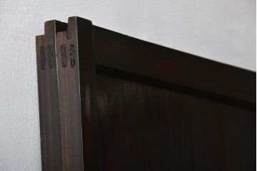 古民具・骨董　味のある障子帯戸2枚セット(建具、引き戸)