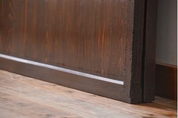 古民具・骨董　味のある障子帯戸2枚セット(建具、引き戸)