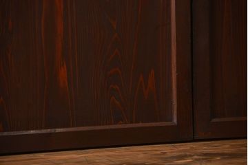 古民具・骨董　味のある障子帯戸2枚セット(建具、引き戸)