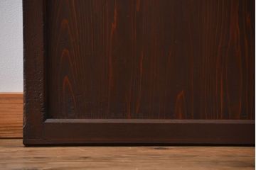 古民具・骨董　味のある障子帯戸2枚セット(建具、引き戸)