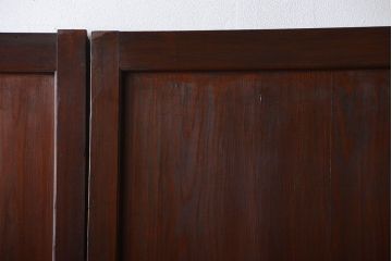 古民具・骨董　古い帯戸4枚セット(和風建具、板戸)