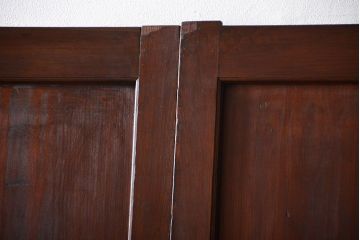 古民具・骨董　古い帯戸4枚セット(和風建具、板戸)