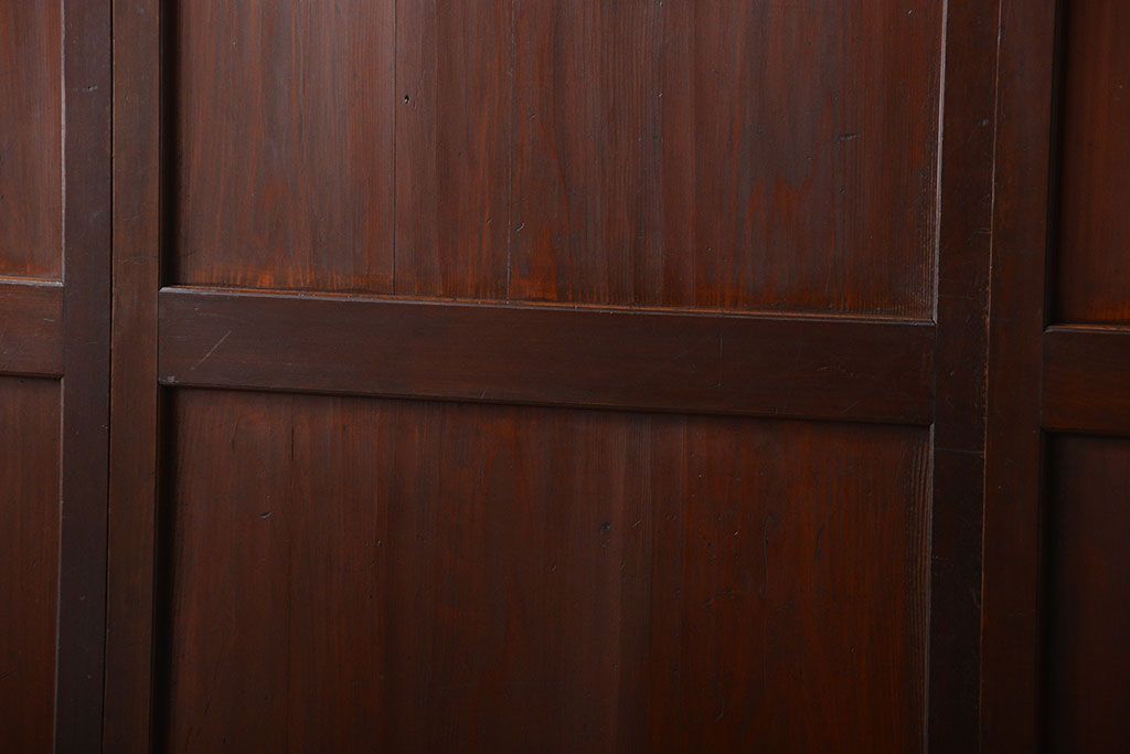 古民具・骨董　古い帯戸4枚セット(和風建具、板戸)