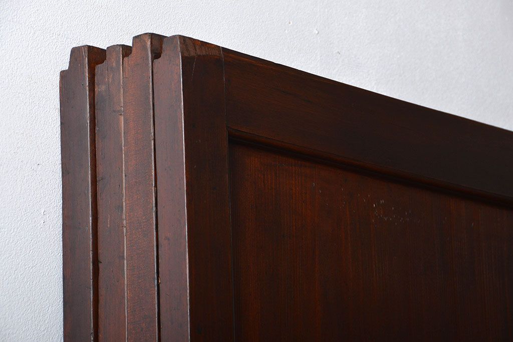 古民具・骨董　古い帯戸4枚セット(和風建具、板戸)