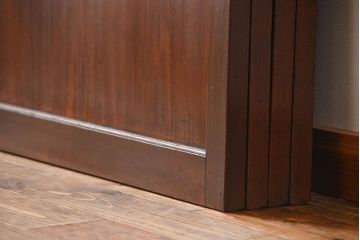 古民具・骨董　古い帯戸4枚セット(和風建具、板戸)