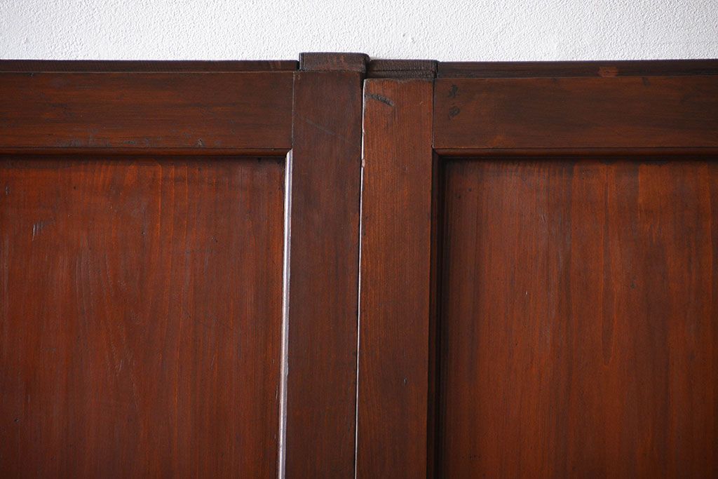 古民具・骨董　古い帯戸4枚セット(和風建具、板戸)