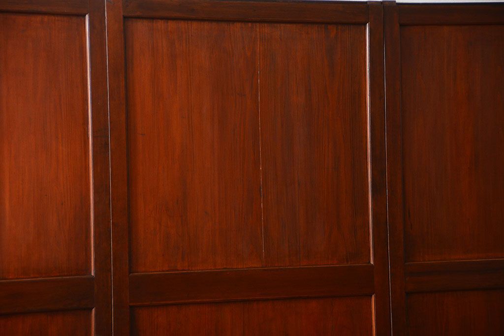 古民具・骨董　古い帯戸4枚セット(和風建具、板戸)