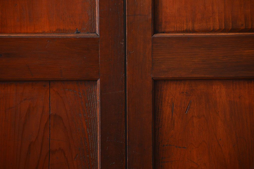 古民具・骨董　古い帯戸4枚セット(和風建具、板戸)