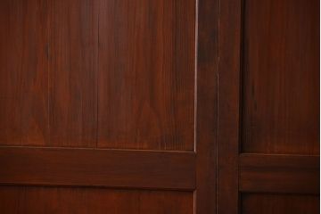 古民具・骨董　古い帯戸4枚セット(和風建具、板戸)