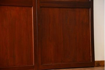 古民具・骨董　古い帯戸4枚セット(和風建具、板戸)