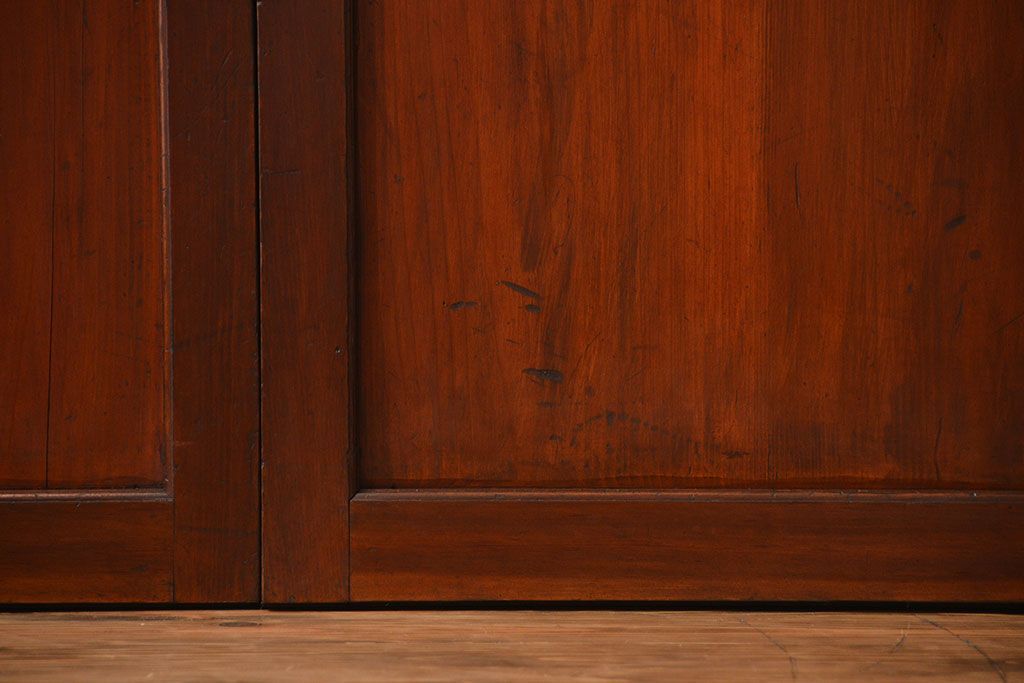 古民具・骨董　古い帯戸4枚セット(和風建具、板戸)