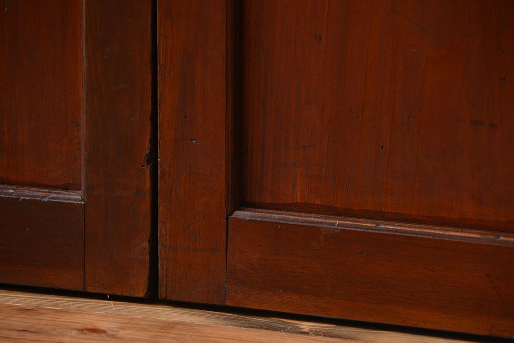 古民具・骨董　古い帯戸4枚セット(和風建具、板戸)