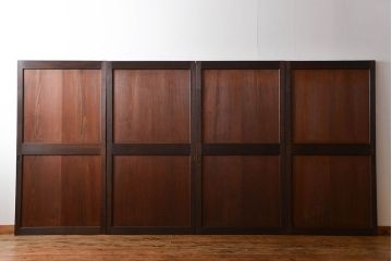 アンティーク　上質な作りの帯戸4枚セット(建具、古民家)