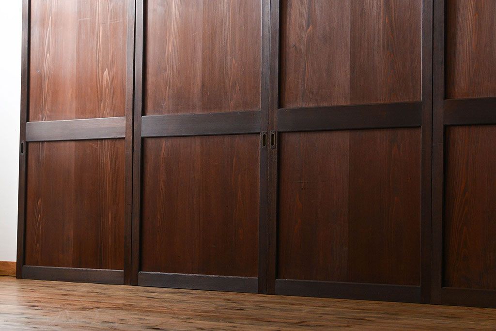 アンティーク　上質な作りの帯戸4枚セット(建具、古民家)