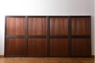 アンティーク　上質な作りの帯戸4枚セット(建具、古民家)