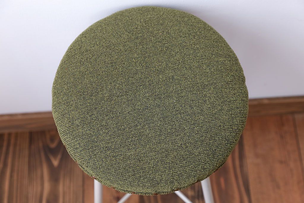 ラフジュ工房オリジナル　ナチュラルカラーペイントのスツール1脚(丸椅子)