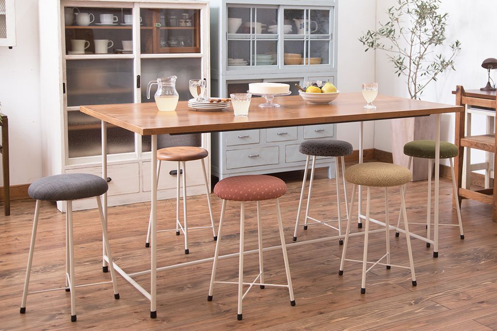 アンティーク家具　シンプルなワークスツール(デスク用椅子・机イス、チェア)1脚