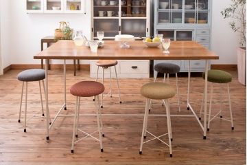 アンティーク家具　シンプルなワークスツール(デスク用椅子・机イス、チェア)1脚