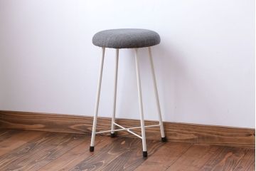 アンティーク家具　シンプルなワークスツール(デスク用椅子・机イス、チェア)1脚