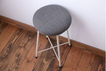 アンティーク家具　シンプルなワークスツール(デスク用椅子・机イス、チェア)1脚