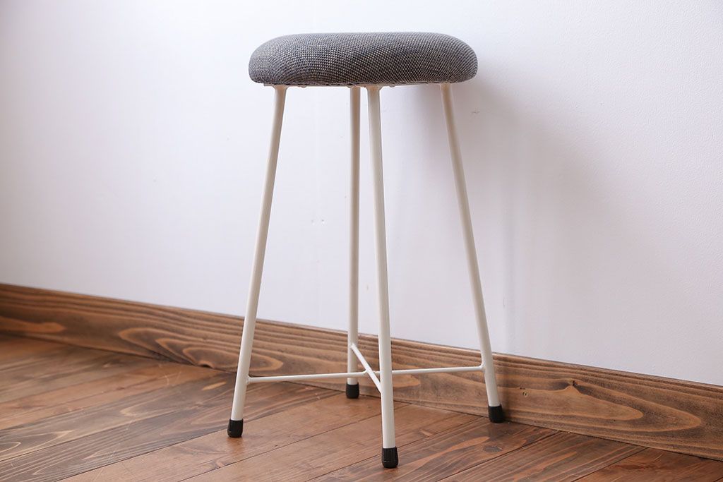 アンティーク家具　シンプルなワークスツール(デスク用椅子・机イス、チェア)1脚