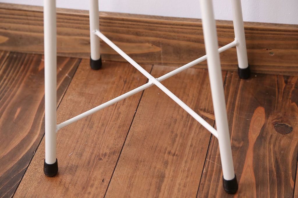 アンティーク家具　シンプルなワークスツール(デスク用椅子・机イス、チェア)1脚