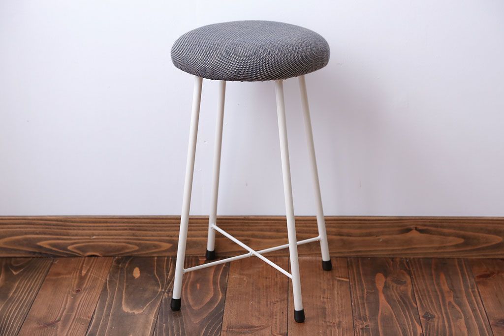 アンティーク家具　シンプルなワークスツール(デスク用椅子・机イス、チェア)1脚