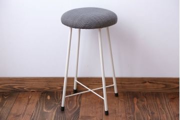 アンティーク家具　シンプルなワークスツール(デスク用椅子・机イス、チェア)1脚