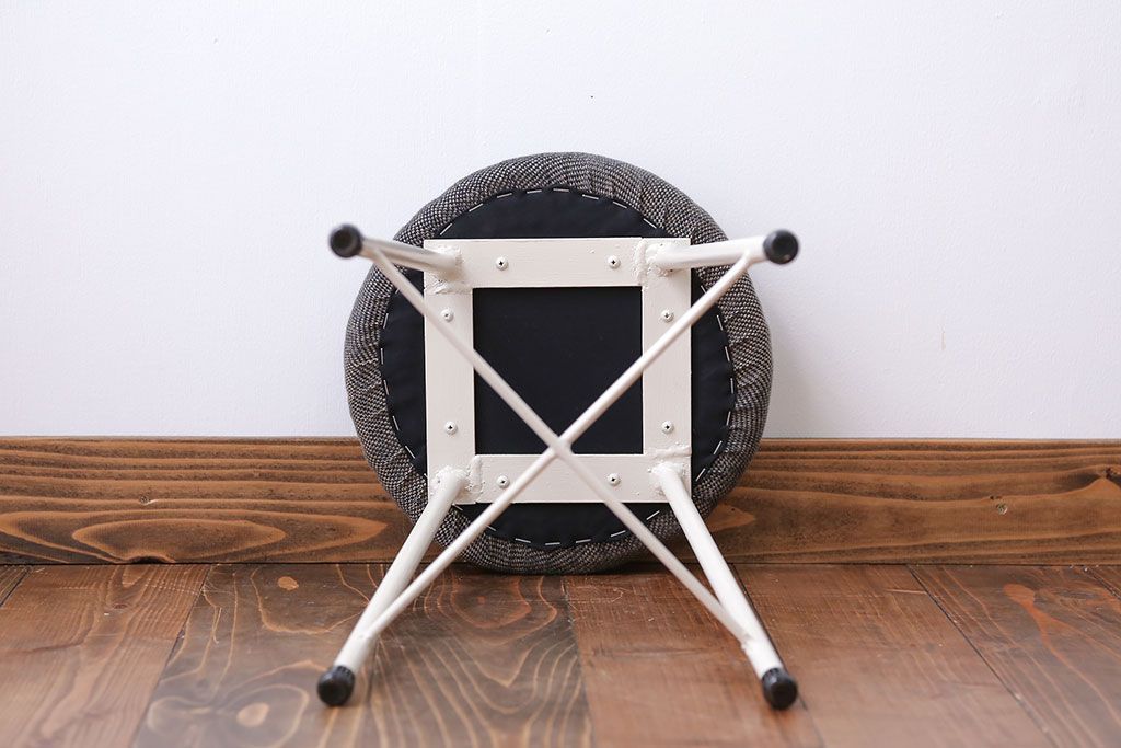 アンティーク家具　シンプルなワークスツール(デスク用椅子・机イス、チェア)1脚