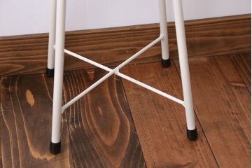 アンティーク家具　かわいらしいペイントスツール(椅子)1脚