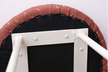 アンティーク家具　かわいらしいペイントスツール(椅子)1脚