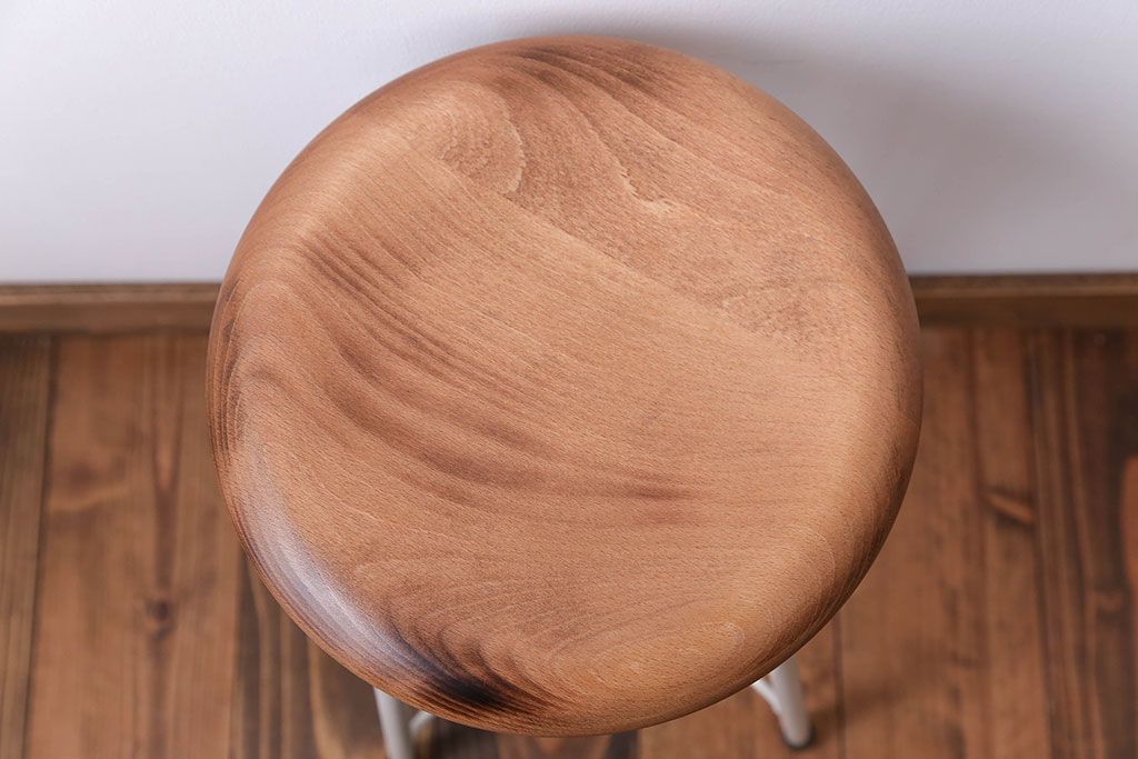 アンティーク家具　ナチュラルなペイントスツール1脚(椅子)