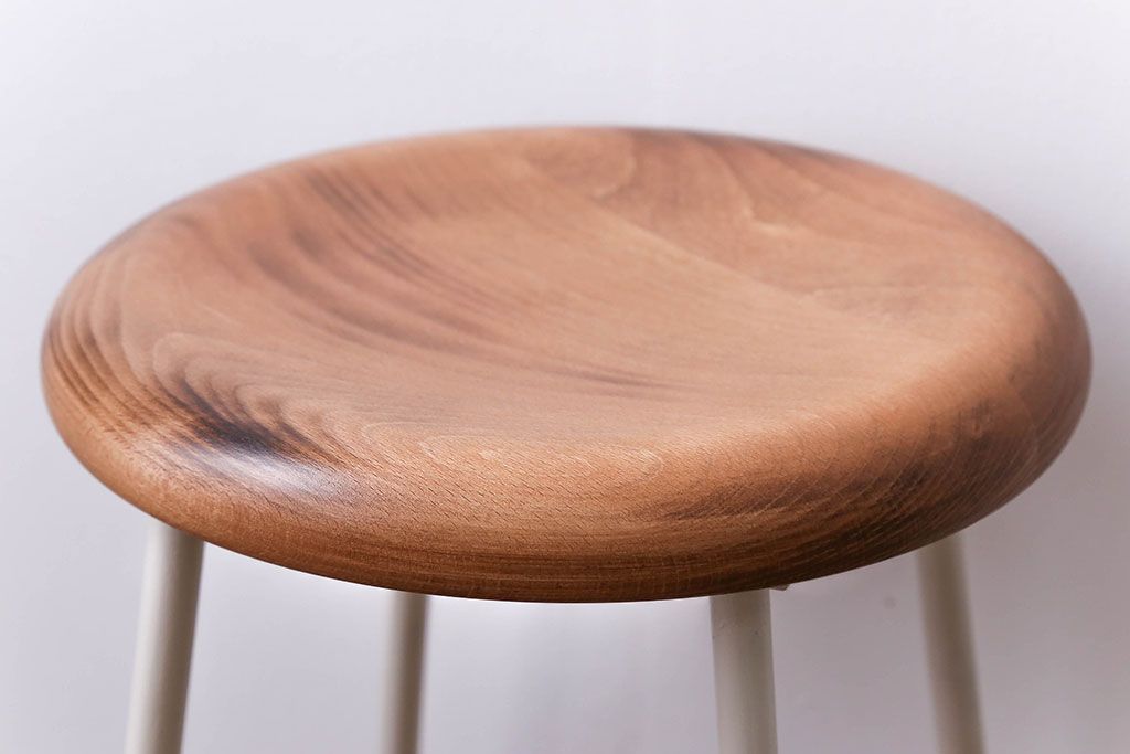 アンティーク家具　ナチュラルなペイントスツール1脚(椅子)