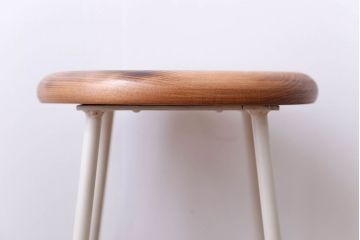 アンティーク家具　ナチュラルなペイントスツール1脚(椅子)