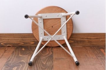 アンティーク家具　ナチュラルなペイントスツール1脚(椅子)